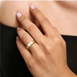 LEONIDS Moissanite Stacking Love Ring